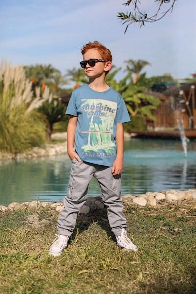 Jack Lions Pantaloni pentru băieți cu buzunare cargo elastice
