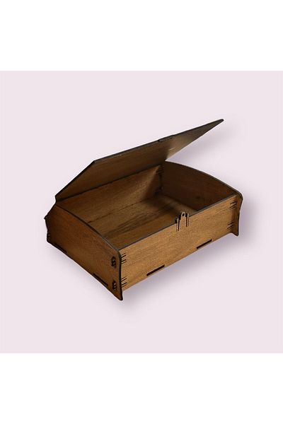 Bir Reklam 18X13X5 cm Disassembled Decorative Wooden Gift Box