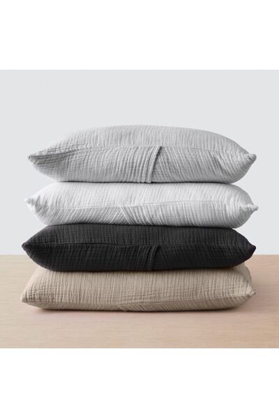 EVYA Soft Organic 100% Cotton Double 4 Layers Muslin Duvet Cover Set 3 Pieces 200x220 cm