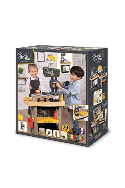 Pshoplay سموبي 360° ركن الطعام - مجموعة ألعاب مجهزة بالكامل للطهاة الصغيرة