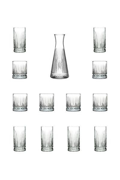 Paşabahçe Elysia 13 Piece Carafe, Soft Drink & Water Glass Set