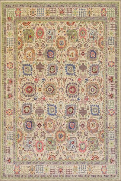Rugs Modern Halı سجادة قاعدة منسوجة بنمط الأزهار النباتية وسجادة قابلة للغسل ...