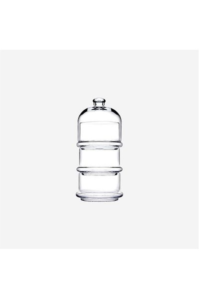Paşabahçe Büyük Villa Patisserie 3-Tier Glass Cookie Holder 96815 Triple Bowl Set