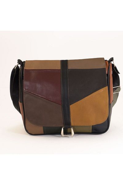 Erzeno Genuine Leather Large Size Colorful Women's Bag