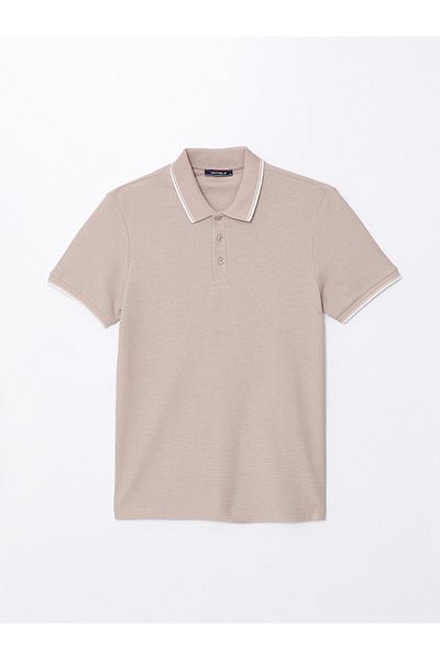 LC Waikiki LCW Pike Herren-Kurzarm-T-Shirt mit Polokragen