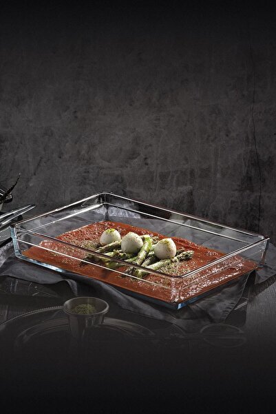 Paşabahçe 4-Piece Borcam Premium Rectangular Oven Dish - Tray - 4350cc