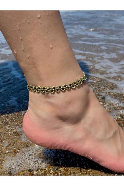 Beykan Anklet Gold Leaf