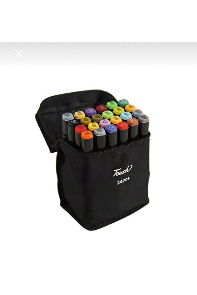 YMNHOME 24lü Çift Uçlu Art Marker Çantalı Kalem Seti
