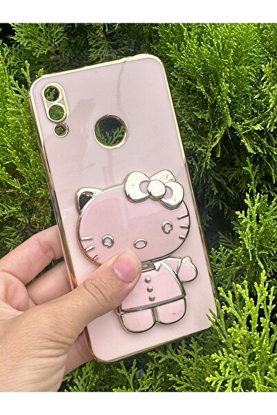 Aksesuarda Moda Huawei P20 Lite Uyumlu Hello Kitty Stand Aparatlı Lazer Kesim...