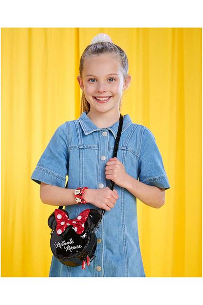 SMIGGLE Minnie Mouse Patent Leather Messenger Bag