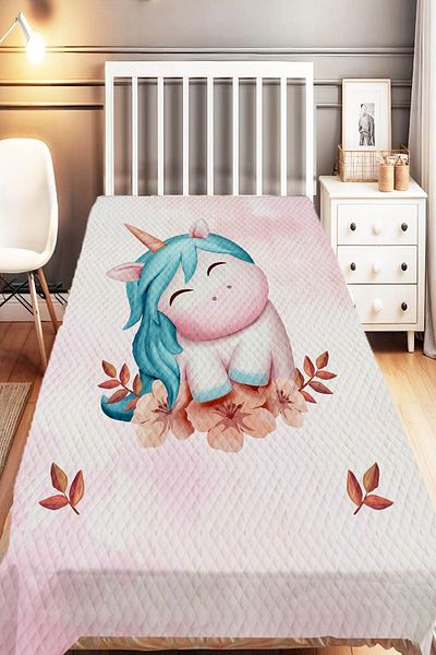 Else Dekor Starry Cute Rabbit Patterned Single Children's Pique Set