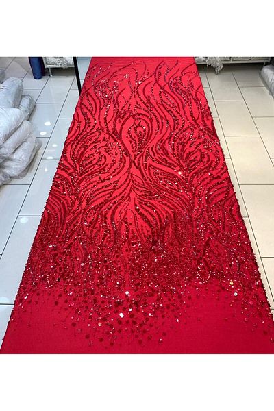 Metroteks Tekstil Lace Embroidered Wedding Dress Fabric - 7-23-03