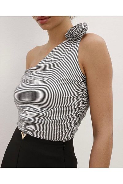 Oyer Moda One Shoulder Women's Blouse