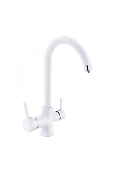 yediyapı Seven Build Market White Walking Stick Purified Kitchen Faucet