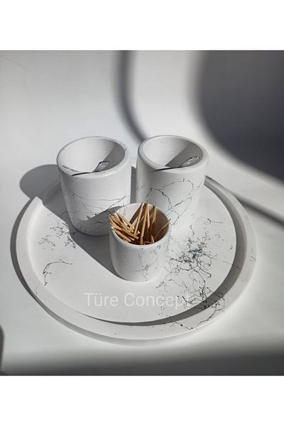 Ture Concept وعاء ملح وفلفل فضي مفصل - طقم توابل
