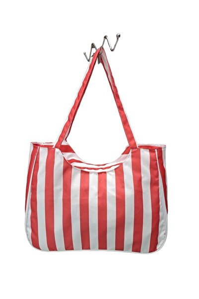 KIRASE Ženske crvene čizme sa rajsferšlusom Prugasto Sea Beach Torba Denim - ...