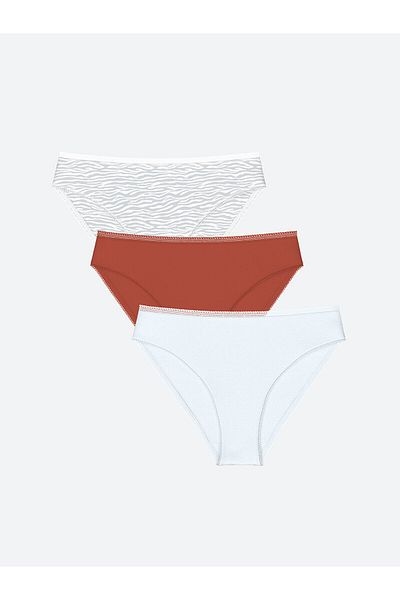 LC Waikiki Πακέτο LCW με 3 εσώρουχα μπικίνι με σχέδια