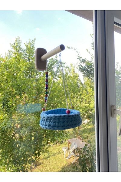 ADAPATİ PET Paraket Budgie Glass Bed with Suction Cup