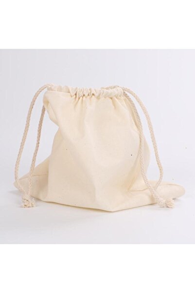 ÇANTAPAK Bez Poşet Ham bez Büzgülü Saklama Kesesi Bakliyat, Sebze, Meyve, Alışveriş ( 1 ADET İÇİN )