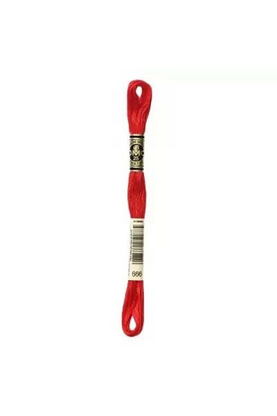 Dmc Muline Hand Embroidery Threads - 8 M - Color No 666
