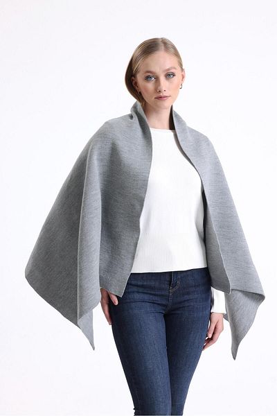 T Crazy T- Crazy Knitwear Solid Color Knitwear Shoulder Shawl, Winter Soft Textured Knitwear Knitted Shoulder Shawl