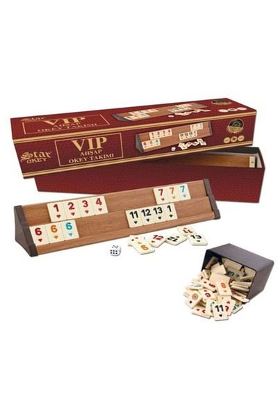 Star Vip Wooden Okey Set Light Color