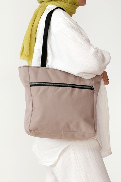 Bestenur Mink Zippered Shoulder Bag 994