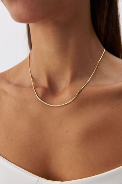 YAVUZ KUYUMCULUK 14 Ayar Altın Balık Sırtı Zincir Kolye