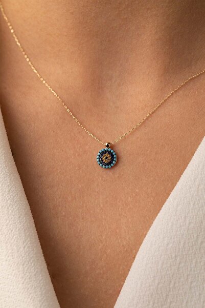 YAVUZ KUYUMCULUK Altın Nazar Boncuğu Kolye