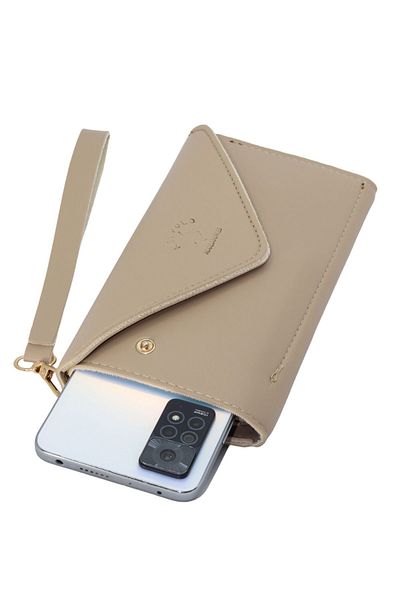 MST POLO Women's Wallet - With Wrist Strap, Phone Coin Compartment, Zipper and Card Holder