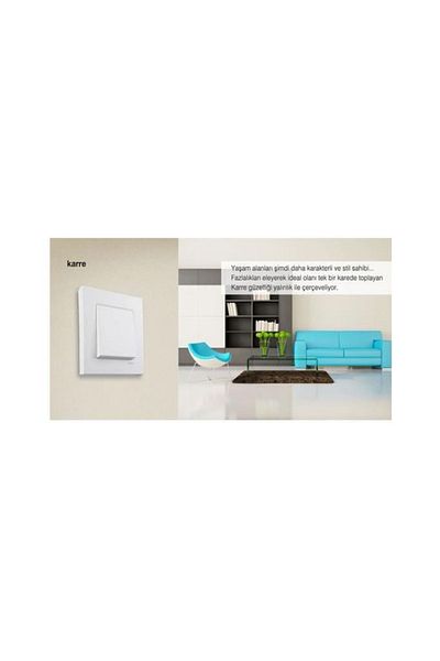 VİKO Karre Cream 6 Piece Frame