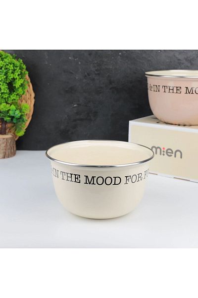 MİEN Mien 24cm Enamel Mixing Bowl