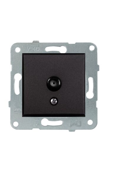 VİKO Viko Linnera Life Gece Siyahı Uydu Prizi F Konnektörlü Sonlu Çerçevesiz ...