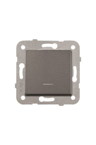 VİKO Artline Novella Füme Işıklı Anahtar Çerçevesiz 92605419