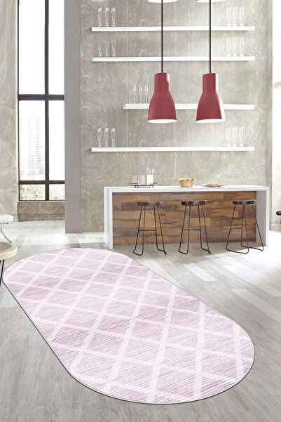 Thalia Home Kaymaz Tabanlı Yıkanabilir Baskılı Yolluk Halı Koridor Halısı