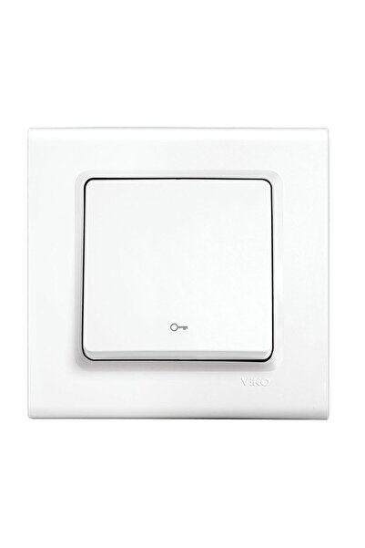 VİKO Viko Linnera Beyaz Kapı Otomatiği Anahtar ÇERÇEVELİ