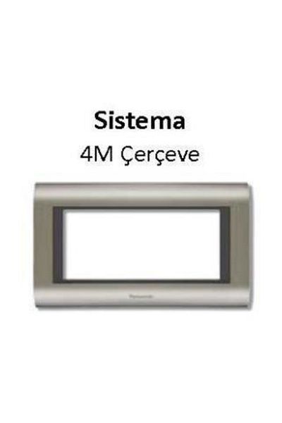 PANASONIC Panasonic Sistema Inox Matt+μεταλλικό πλαίσιο Byz 4m