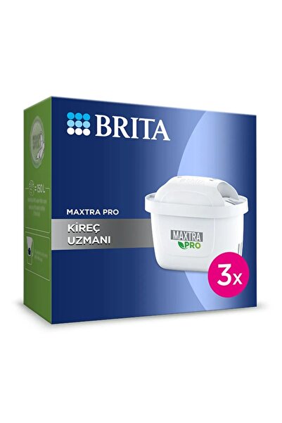 BRITA Maxtra Pro Kireç Uzmanı Yedek Su Arıtma Filtresi, 3’lü