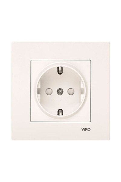 VİKO Viko Karre Cream Grounded Socket Child Proof