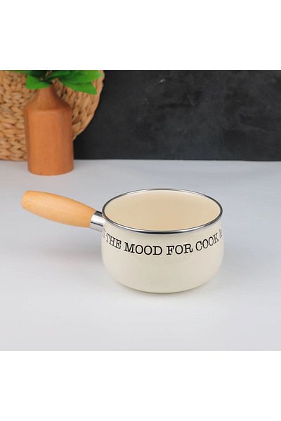 MİEN Mien Enameled 16cm Sauce Bowl - Ivory Model