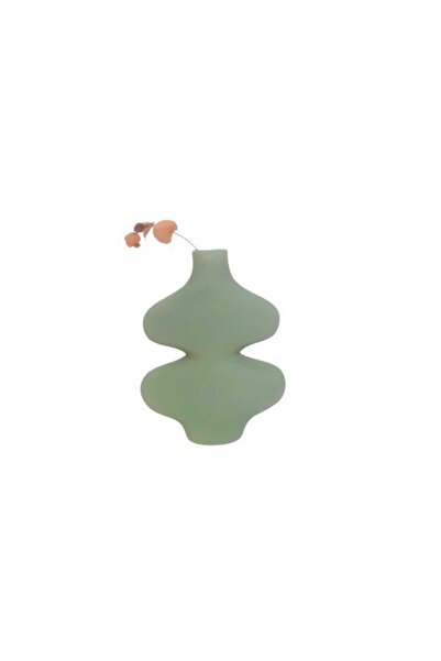 Livava Vază din ceramică verde Mokko - 20x12
