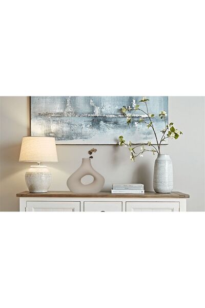 Livava Vază din ceramică Xula ecru - 20x20