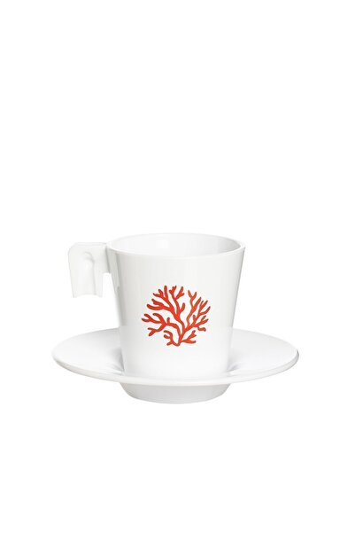 Sherenna BytheSea Mercan Desenli Kahve Fincanı, 6'lı set