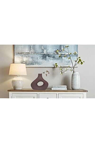 Livava Vasă din ceramică de culoare cafea - 20x20