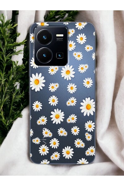 Spoyi غلاف هاتف شفاف بتصميم ديزي كامل لهاتف Vivo Y22s
