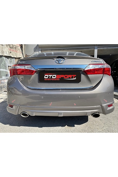OTOSPORT TOYOTA COROLLA ARKA TAMPON EKİ 3 PARÇA FİBERGLASS BOYASIZ