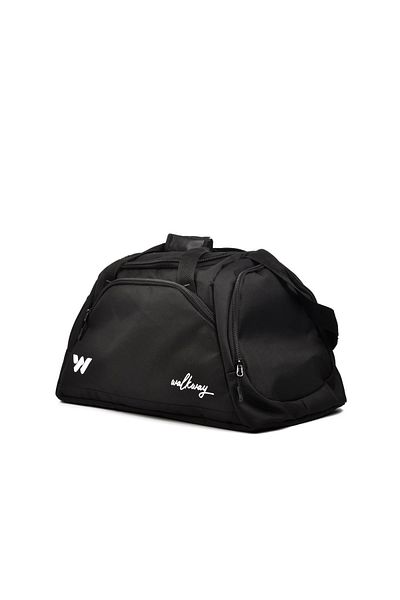 WALKWAY Unisex Black Sports Bag - Bolse Design
