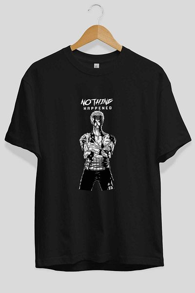 Ankhises Roronoa Zoro 3 - Tricou negru supradimensionat, unisex bărbați, femei, cu gât crew