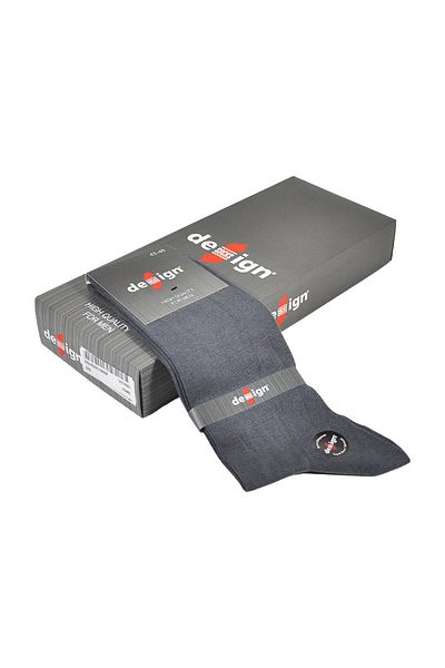 Design Socks Мъжки чорапи от пениран памук с опушена текстура (6 чифта) в специална кутия - Чорапи с шарки