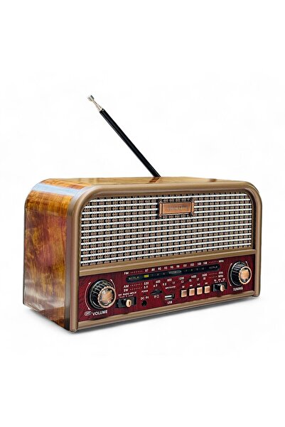 ROYALTREND Nostaljik Müzik Kutusu Bluetooth Usb Aux Sd Kard Destekli Büyük Bo...